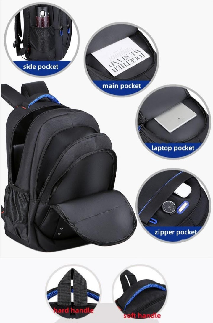 17.3" Laptop Backpack 40L Business School Travel WaterResis 4-Sections Lg Sturdy ...SALE: Buy 1, 2nd 20% Off